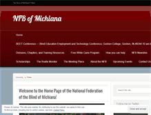 Tablet Screenshot of nfb-michiana.org